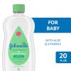 imageJohnsons Baby Oil Mineral Oil Enriched with Aloe Vera and Vitamin E 20 fl oz20 Fl Oz Pack of 6