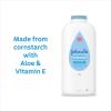 imageJohnsons Baby Powder Naturally Derived Cornstarch with Aloe ampamp Vitamin E for Delicate Skin Hypoallergenic and Free of Parabens Phthalates and Dyes for Gentle Baby Skin Care 15 ozAloe  Vitamin E