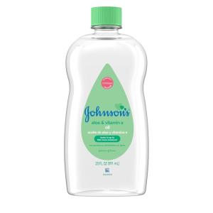 imageJohnsons Baby Oil Mineral Oil Enriched with Aloe Vera and Vitamin E 20 fl oz20 Fl Oz Pack of 6