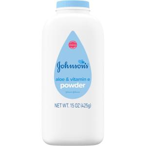 imageJohnsons Baby Powder Naturally Derived Cornstarch with Aloe ampamp Vitamin E for Delicate Skin Hypoallergenic and Free of Parabens Phthalates and Dyes for Gentle Baby Skin Care 15 ozAloe  Vitamin E