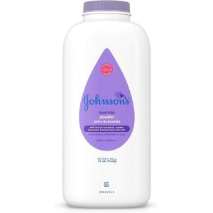 imageJohnsons Baby Powder Naturally Derived Cornstarch with Aloe ampamp Vitamin E for Delicate Skin Hypoallergenic and Free of Parabens Phthalates and Dyes for Gentle Baby Skin Care 15 ozLavender
