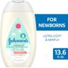 imageJohnsons CottonTouch Newborn Baby Face and Body Lotion Hypoallergenic Moisturization for Babys Skin Made with Real Cotton ParabenFree DyeFree 136 fl oz136 Fl Oz Pack of 1