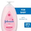 imageJohnsons Moisturizing Mild Pink Baby Lotion with Coconut Oil for Delicate Baby Skin Paraben Phthalate ampamp DyeFree Hypoallergenic ampamp DermatologistTested Baby Skin Care 271 Fl Oz271 Fl Oz Pack of 1