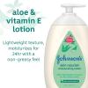 imageJohnsons Skin Nourish Moisturizing Baby Lotion with Aloe Vera Scent ampamp Vitamin E Gentle ampamp Lightweight Body Lotion for The Whole Family Hypoallergenic DyeFree 169 fl oz169 Fl Oz Pack of 1