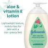 imageJohnsons Skin Nourish Moisturizing Baby Lotion with Aloe Vera Scent ampamp Vitamin E Gentle ampamp Lightweight Body Lotion for The Whole Family Hypoallergenic DyeFree 169 fl oz169 Fl Oz Pack of 2