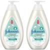 imageJohnsons CottonTouch Newborn Baby Wash ampamp Shampoo with No More Tears Sulfate Paraben Free for Sensitive Skin Made with Real Cotton Gently Washes Away Dirt ampamp Germs 271 fl oz1 Fl Oz Pack of 2