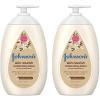 imageJohnsons Skin Nourish Moisturizing Baby Lotion for Dry Skin with Vanilla ampamp Oat Scents Gentle ampamp Lightweight Body Lotion for the Whole Family Hypoallergenic DyeFree 169 fl oz169 Fl Oz Pack of 2