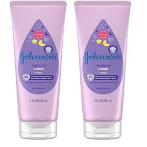 imageJohnsons Baby Bedtime Moisturizing Body Cream Relaxing Aromas Hypoallergenic Baby Night Cream for Long Lasting Dry Skin Relief No Parabens or Dyes 8 fl oz8 Fl Oz Pack of 2