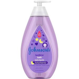 imageJohnsons Bedtime Baby Bath with Soothing NaturalCalm Aromas Hypoallergenic ampamp TearFree Liquid Baby Bath Formula No Parabens Sulfates Dyes or Phthalates 271 fl oz
