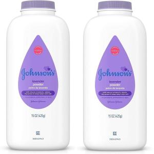 imageJohnsons Lavender Baby Powder with Naturally Derived Cornstarch Hypoallergenic and Paraben Free 15 oz Pack of 230 Ounce Pack of 1