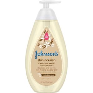 imageJohnsons Skin Nourishing Moisture Baby Body Wash with Aloe Scent ampamp Vitamin E Hypoallergenic ampamp Tear Free Bath Wash for The Whole Family Paraben ampamp SulfateFree 203 fl ozVanillaOats