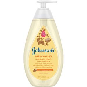 imageJohnsons Skin Nourishing Moisture Baby Body Wash with Aloe Scent ampamp Vitamin E Hypoallergenic ampamp Tear Free Bath Wash for The Whole Family Paraben ampamp SulfateFree 203 fl ozChocolate
