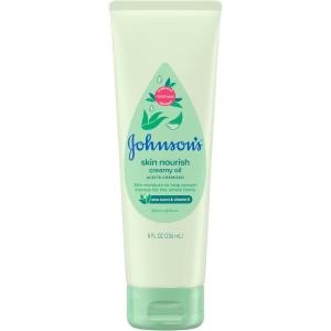 imageJohnsons Skin Nourish Creamy Oil Aloe Scent ampamp Vitamin E Creamy Oil Helps Prevent Dryness ampamp Moisturizes Babys Delicate Skin for 24 Hours Hypoallergenic ampamp NonGreasy 8 fl oz8 Fl Oz Pack of 1