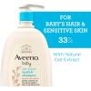 imageAveeno Baby Daily Moisture Gentle Bath Wash ampamp Shampoo with Natural Oat Extract Hypoallergenic TearFree ampamp ParabenFree Formula For Sensitive Hair ampamp Skin Lightly Scented 33 fl oz